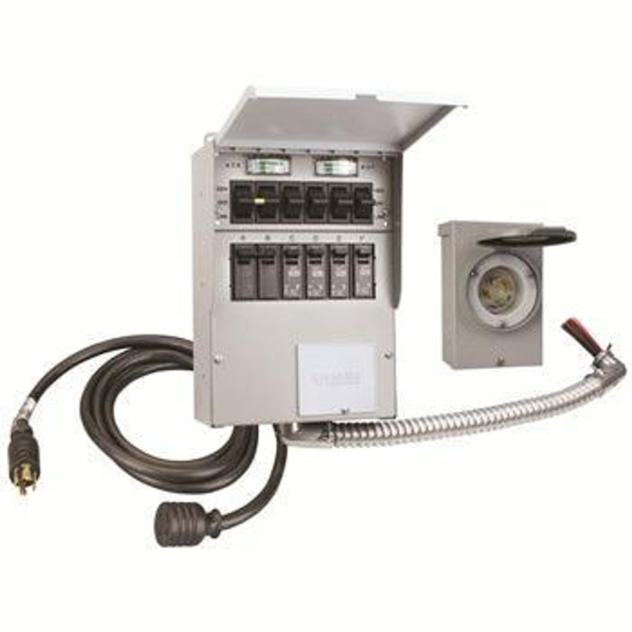 RevoPower 722208351479 6-Circuit Indoor/Outdoor Manual Generator