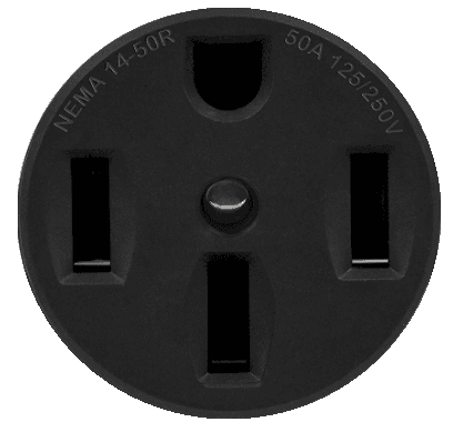 Add to Solar Generator: NEMA 14-50R 240V Output Receptacle for RVs, Trailers, etc.