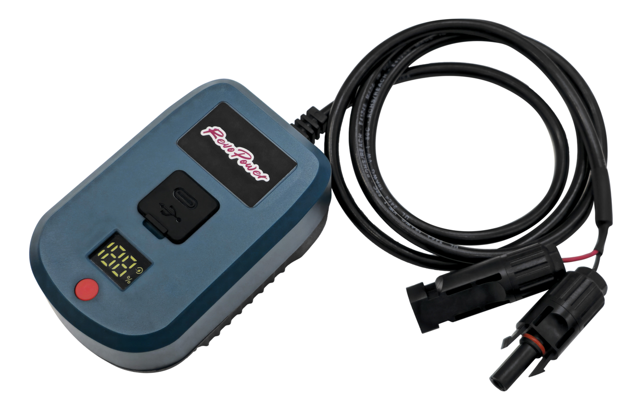 RevoPower Solar Power Tool Battery Adapter for Portable Charging
