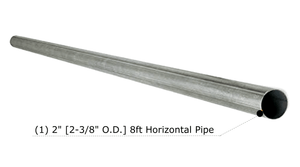 2" Pipe (2-3/8" Outside Diameter) Pipe, Galvanized Steel, for mounting wind turbines and solar panels DIY Solar Generators 2" Pipe (2-3/8" Outside Diameter) Pipe, Galvanized Steel, for mounting wind turbines and solar panels DIY Solar Generators