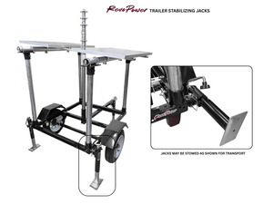 Trailer Stabilizing Jack (Installed on RevoPower Trailer)