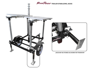 Trailer Stabilizing Jack (Installed on RevoPower Trailer)
