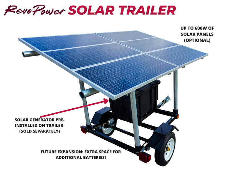 RevoPower USA-Made Solar Trailer by RevoPower: High-Capacity Solar ...