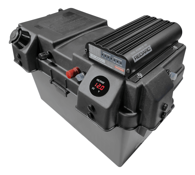 RevoPower Premium Redarc Overlanding Solar Generator Battery Box for 12V AGM, SLA, or Lithium (LiFePO4) Battery DIY Solar Generators