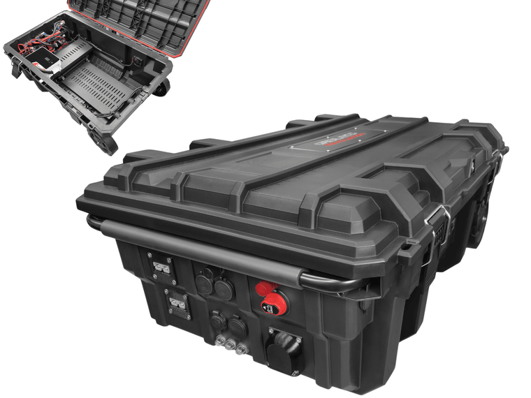 Fortress DCH Solar Generator: DC Hobbyist Edition Waterproof & Heavy Duty, w 30A & 50A Connectors & SoC meter DIY Solar Generators
