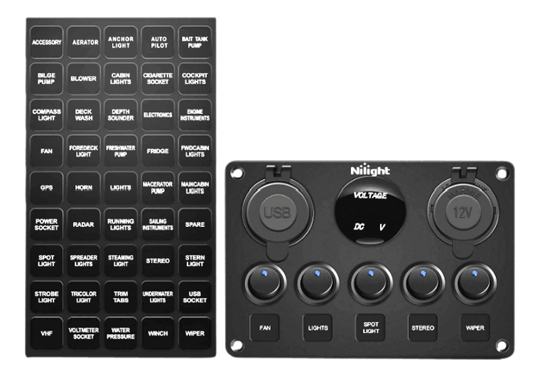 Add Switch Panel to Solar Generator, Includes Mounting and Wiring DIY Solar Generators