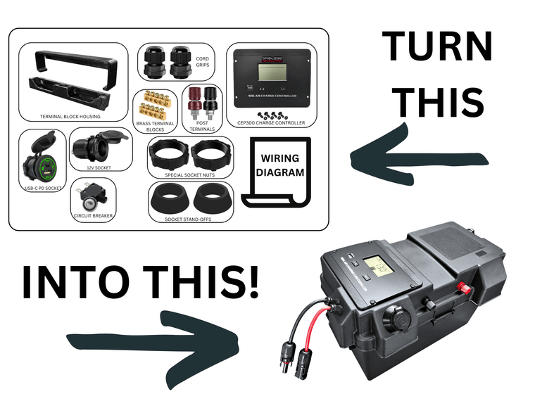RevoPower Build-It-Yourself DIY Solar Generator KIT: Assemble it Yourself