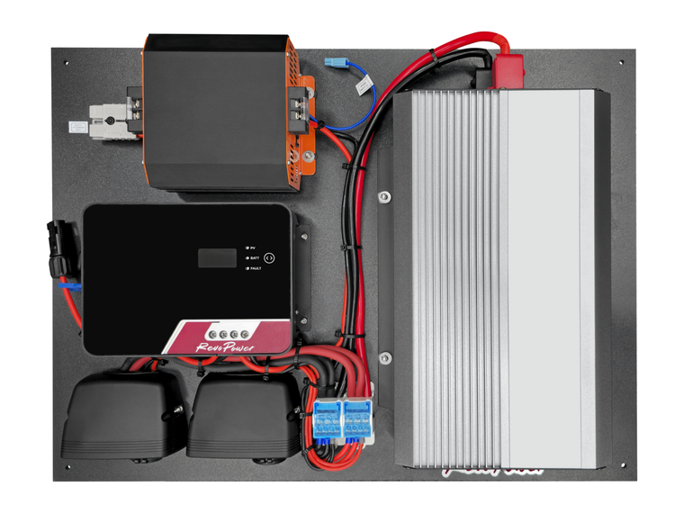 RevoPower Wall Mount Solar Generator for Vans, Trucks, Overlanding Vehicles, 4X4s and Compact Space-Saving Areas RevoPower