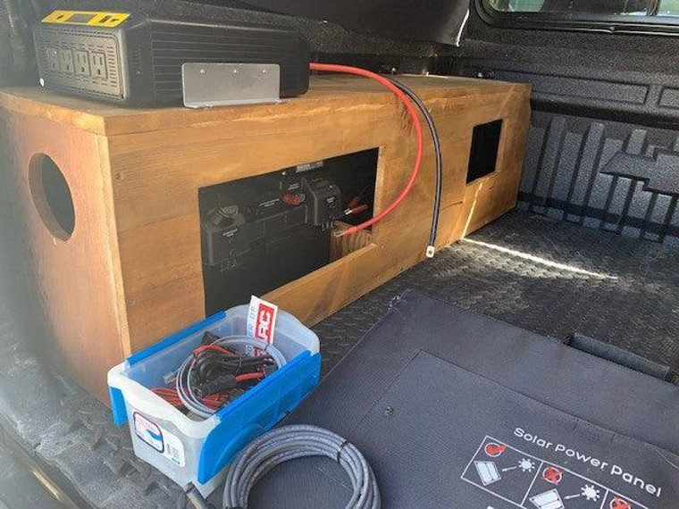 Overlanding Solar Generator Battery Box for 12V AGM, SLA, or Lithium Batteries Solar Generators