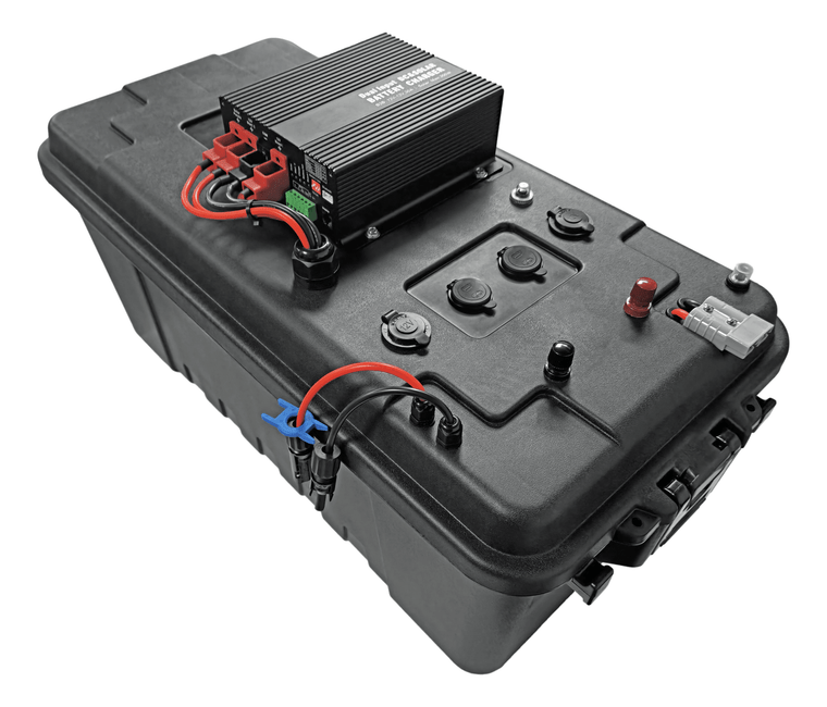 Overlanding Solar Generator Battery Box for 12V AGM, SLA, or Lithium Batteries DIY Solar Generators