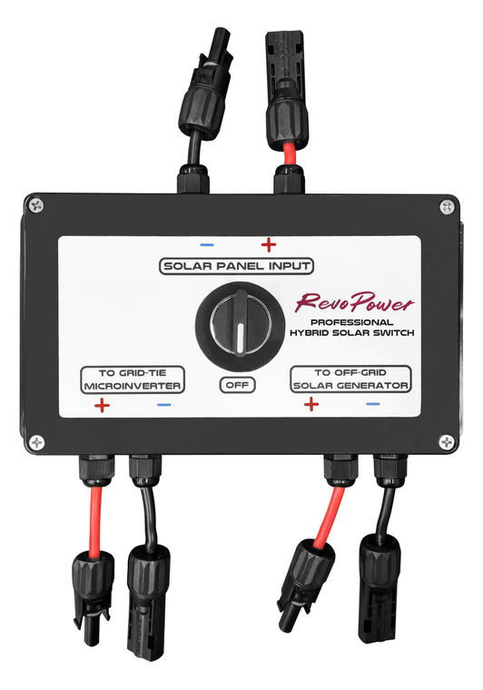 RevoPower Professional 450 VDC Solar Hybrid Switch: On and off grid switch for solar panel arrays, made in USA DIY Solar Generators