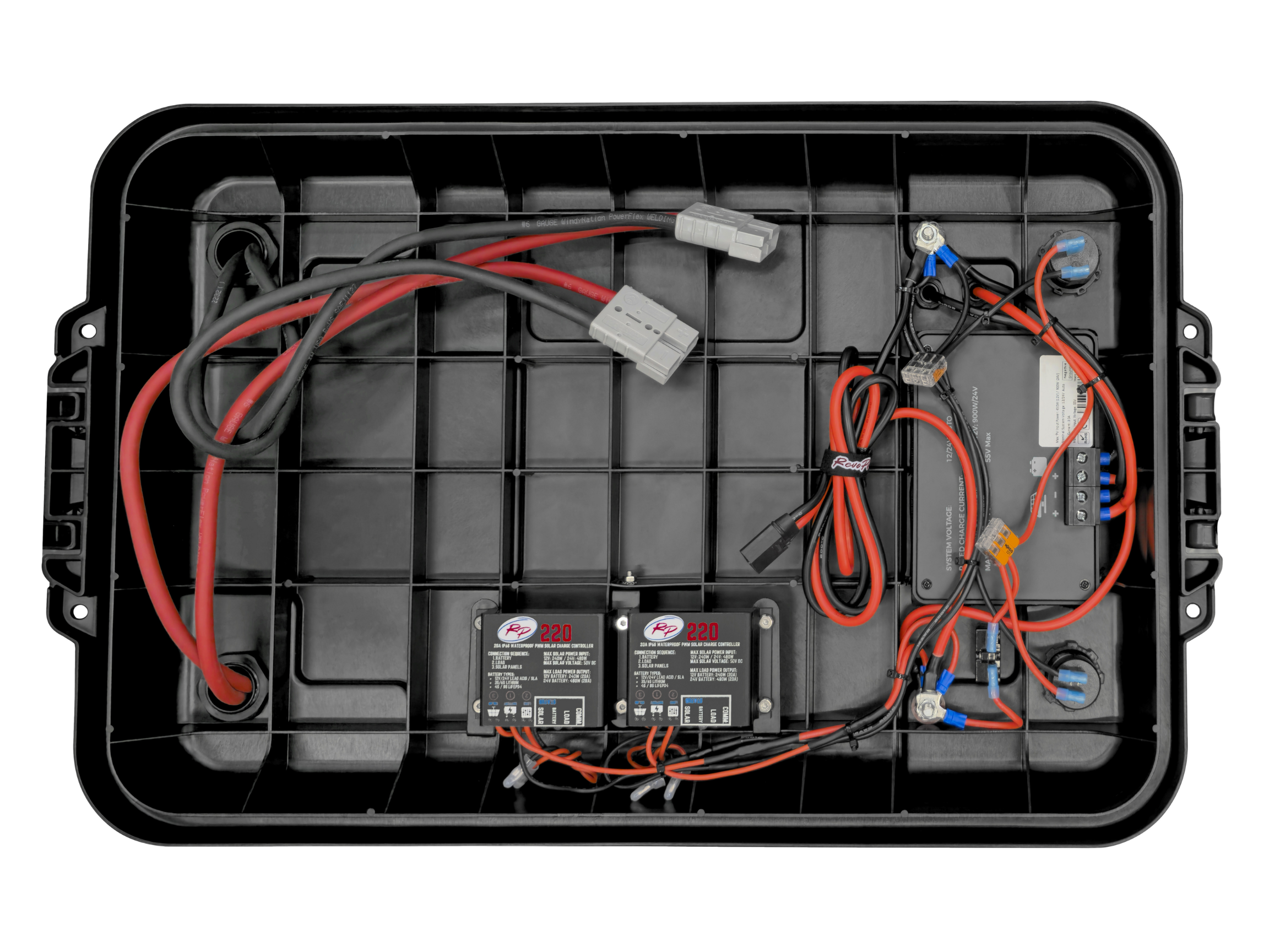 RevoPower High Performance 12V Solar Generator, 10kW Surge Portable Solar  Battery Box w Inverter, USB-C, 12V Inputs/Outputs