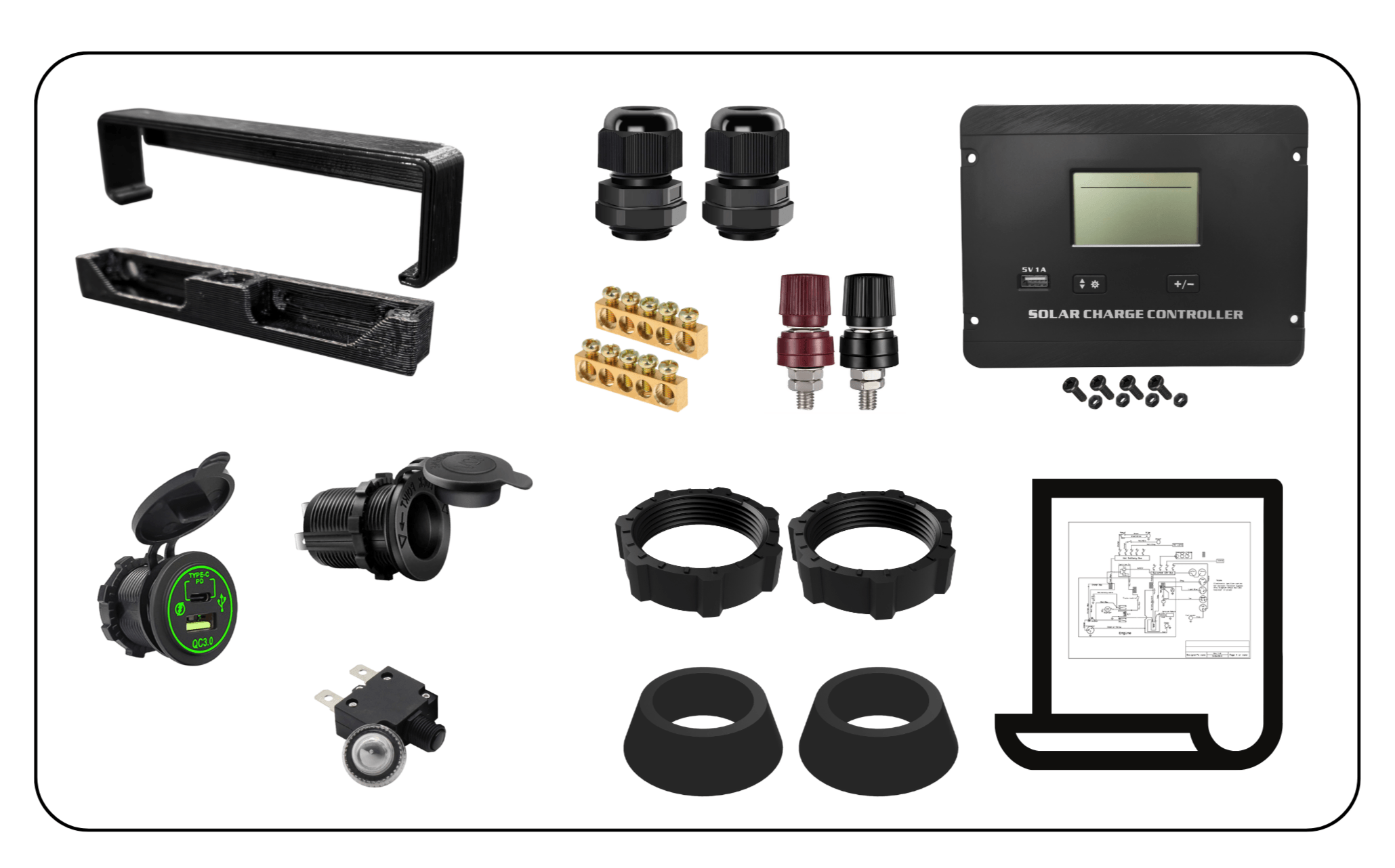 RevoPower Build-It-Yourself DIY Solar Generator KIT: Assemble it Yourself
