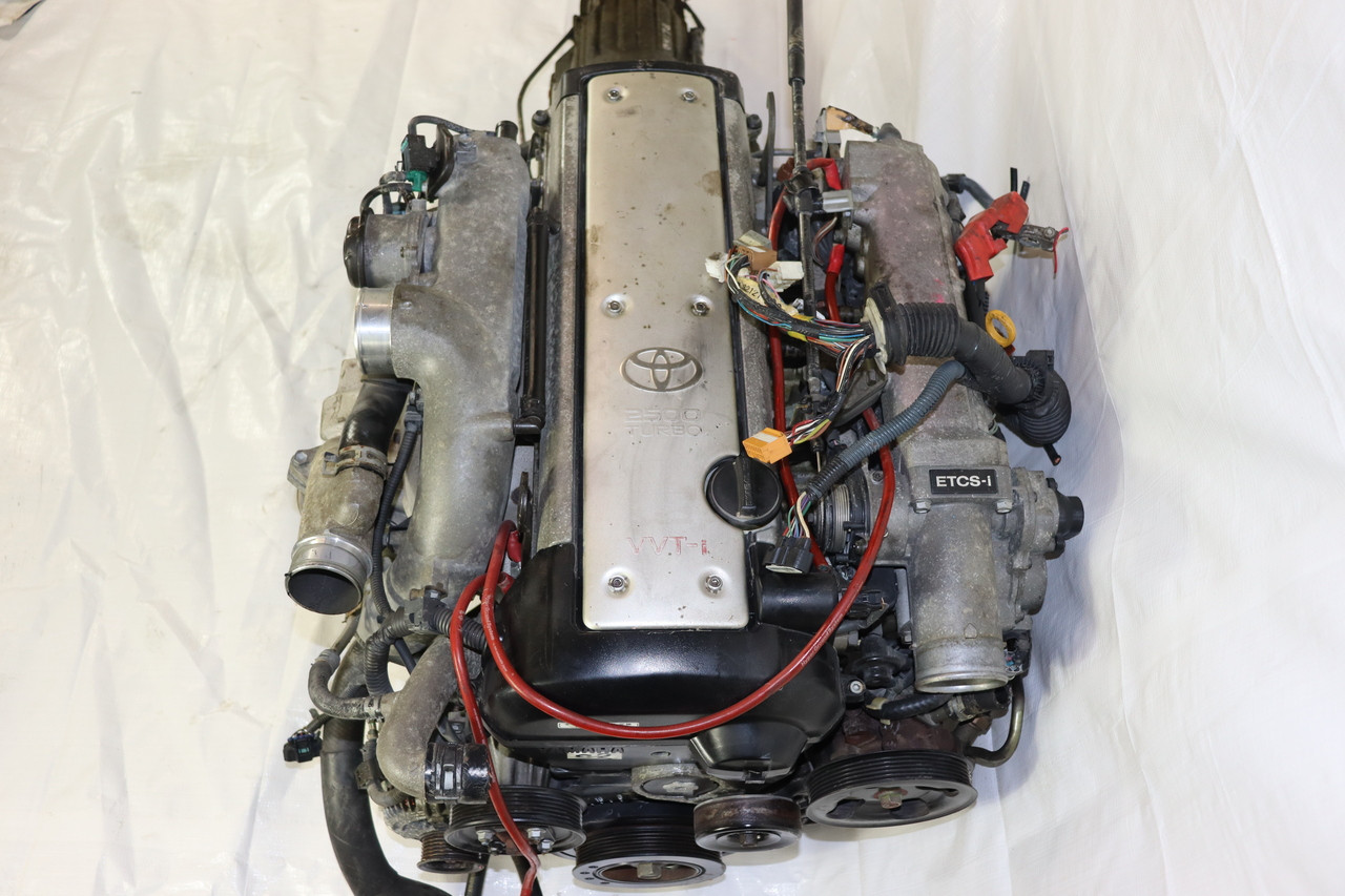JDM TOYOTA 1JZ-GTE VVTI 2.5L SINGLE TURBO FRONT SUMP A/T ENGINE 