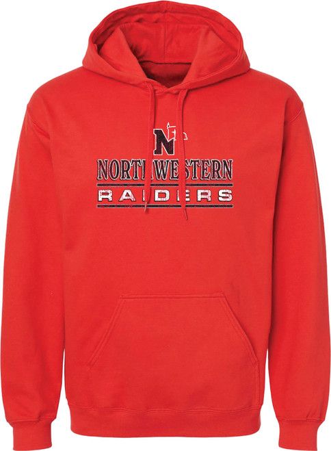 COLLEGE HOUSE NORTHWESTERN RAIDERS HOOD