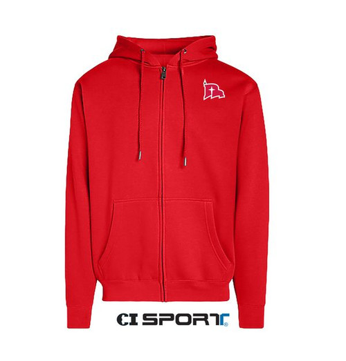CI SPORT PREMIUM ZIPPER HOODIE (RED)