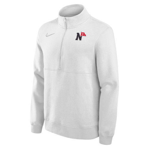 NIKE CLUB FLEECE 1/4 (WHITE)