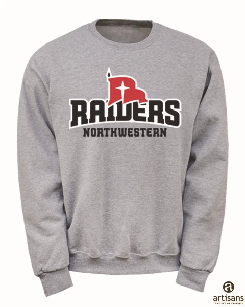 RAIDERS ATH LOGO CREW (GREY)