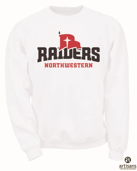 RAIDERS ATH LOGO CREW (WHITE)