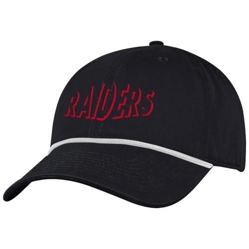 RAIDERS OUTLINE ROPE CAP (BLACK)