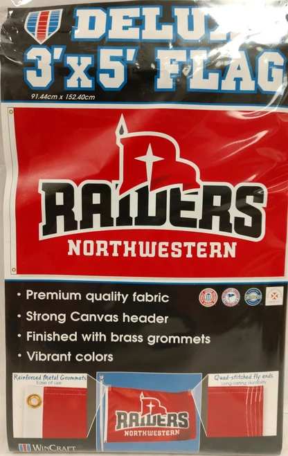 RAIDERS 3X5 DELUXE FLAG
