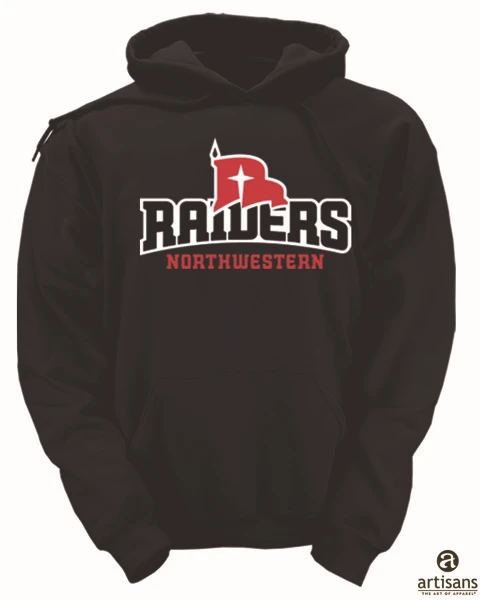 RAIDERS ATH LOGO HOOD (BLACK)
