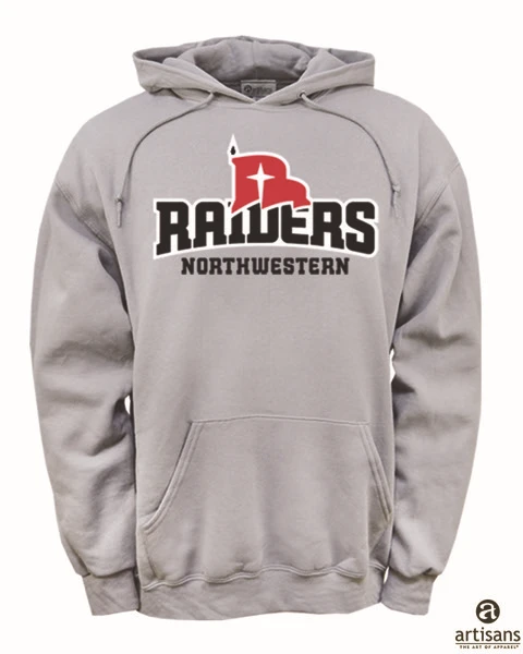 RAIDERS ATH LOGO HOOD (GREY)