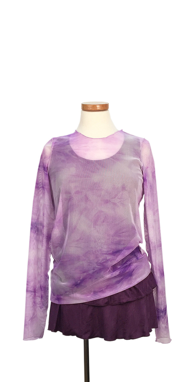 lavender mesh top