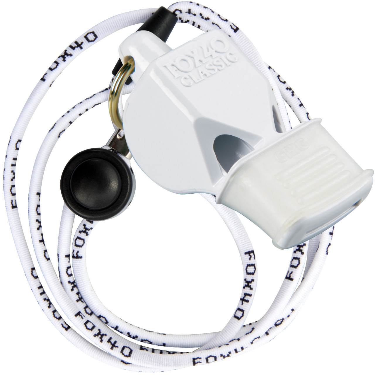 Fox 40 USA Sport Whistle, Classic Black with Mouth Grip