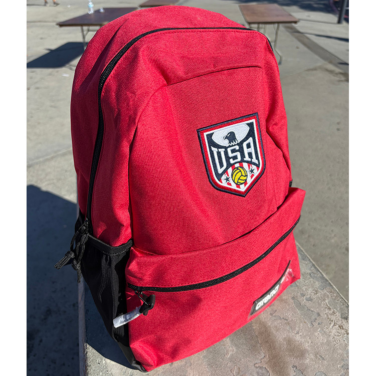 Arena Red Backpack 30L with USA Patch