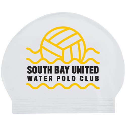SOUTH BAY UNITED LATEX SWIM CAP, WHITE