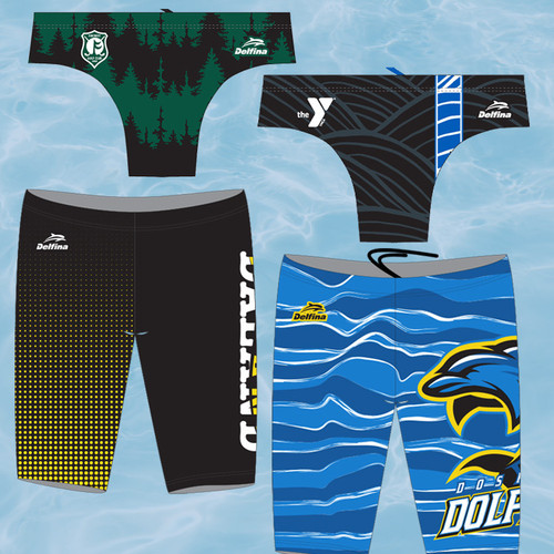 Delfina Swimwear & Gear Custom Delfina Male Swim Suits 