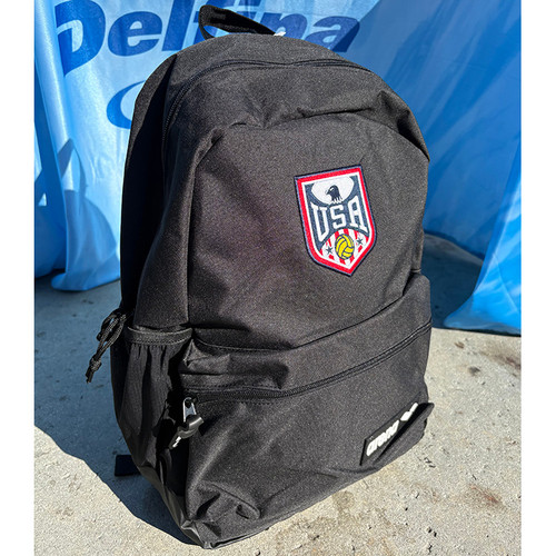 Arena Black Backpack 30L with USA Patch Arena Black Backpack 30L with USA Patch