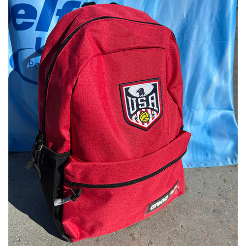 Arena Red Backpack 30L with USA Polo Patch Arena Red Backpack 30L with USA Polo Patch
