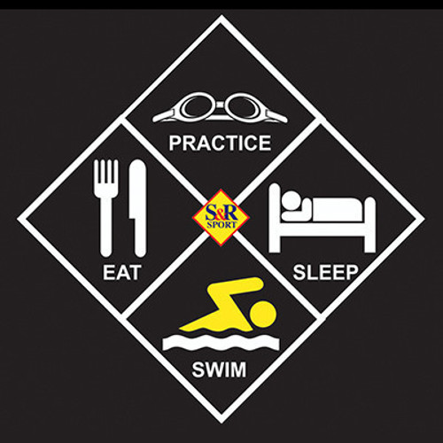 S&R Sport EAT, PRACTICE, SLEEP, SWIM STICKER
