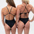 Delfina Swimwear & Gear DELFINA SOLID FEMALE CUT OUT SWIMSUIT, BLACK