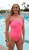 Delfina DELFINA ECLIPSE FEMALE OPENBACK SWIMSUIT, PINK Delfina DELFINA ECLIPSE FEMALE OPENBACK SWIMSUIT, PINK