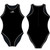  Delfina Bravo Water Polo Suit, Black Breaker Front & Back