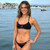 Delfina Bravo Brights Female Bikini Bottom, Black pose
