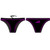 Delfina Bravo Brights Female Bikini Bottom, Black Front and Back
