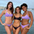 Delfina Bravo Brights Female Bikini Bottom - Lavender 3 girls