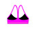 Delfina Bravo Brights Women’s Water Polo Bikini Top - Pink back