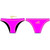 Delfina Bravo Brights Female Bikini Bottom - Pink front and back