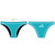 Delfina Bravo Brights Female Bikini Bottom - Teal front and back