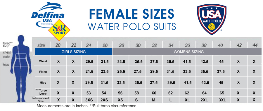 Delfina Female Bravo Size Chart Delfina Female Bravo Size Chart