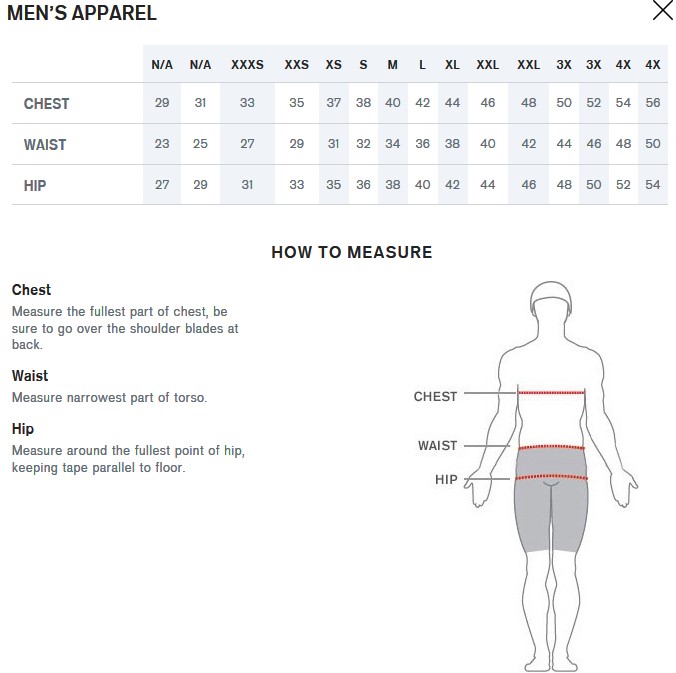 speedo-parka-sizing-guide