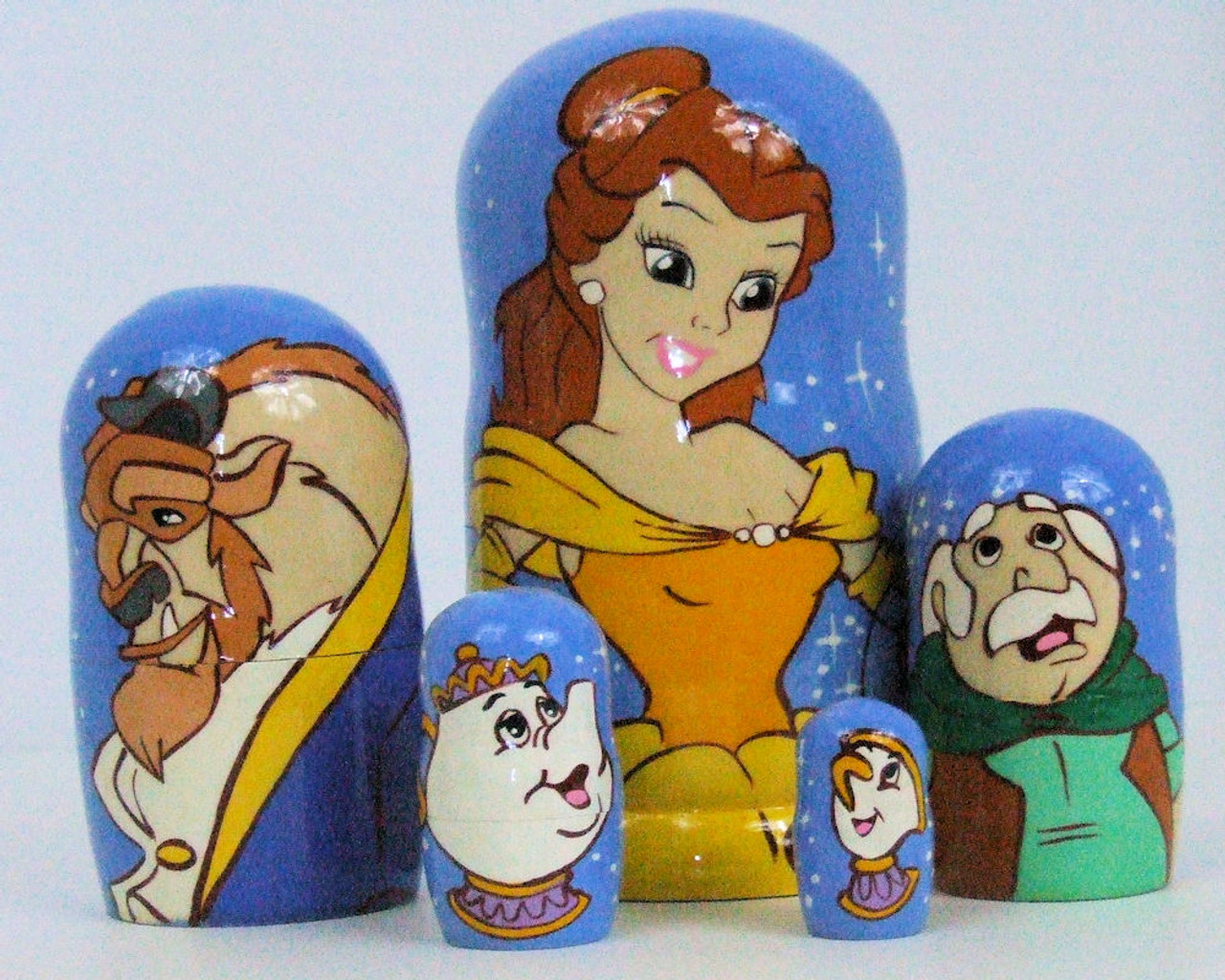 Beauty and the beast sales nesting dolls