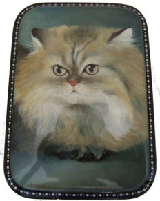 A Portrait of a Gray Cat