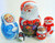 5pcs Russian Nesting Doll of Santa with a Bag of Gifts