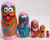 5pcs Hand Painted Russian Nesting Doll of SESAME STREET MEDIUM
